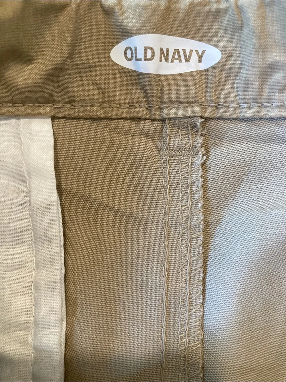 Boys Old Navy tan khaki chino shorts size 12 Plus - NWT